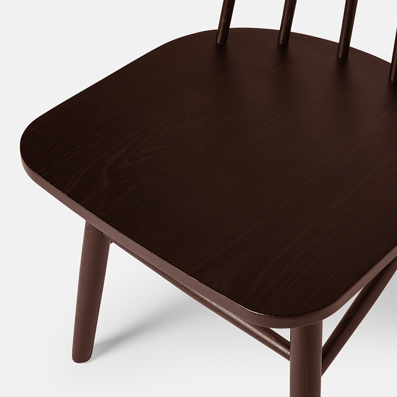 High Back Wood Modern Dining Chair, Windsor Chair - Image 6