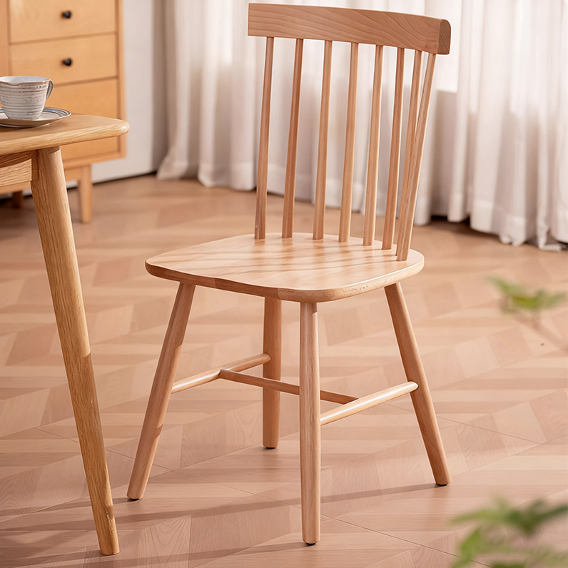 High Back Wood Modern Dining Chair, Windsor Chair - Image 3
